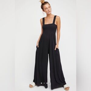 Free People Midnight Wide-Leg Jumpsuit